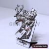 Santa Chimney Sleigh Pass 3D Illusion Laser File – SVG, WWS, XCS, LBRN2