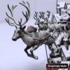 Santa Chimney Sleigh Pass 3D Illusion Laser File – SVG, WWS, XCS, LBRN2