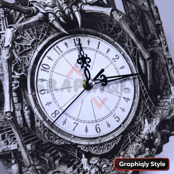 Skeleton Spider Halloween Clock 3D Illusion 5 Skeleton Spider Halloween Clock 3D Illusion Laser File – SVG, WWS, XCS, LBRN2