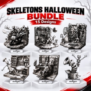 Skeletons Halloween Bundle Skeletons Halloween Bundle