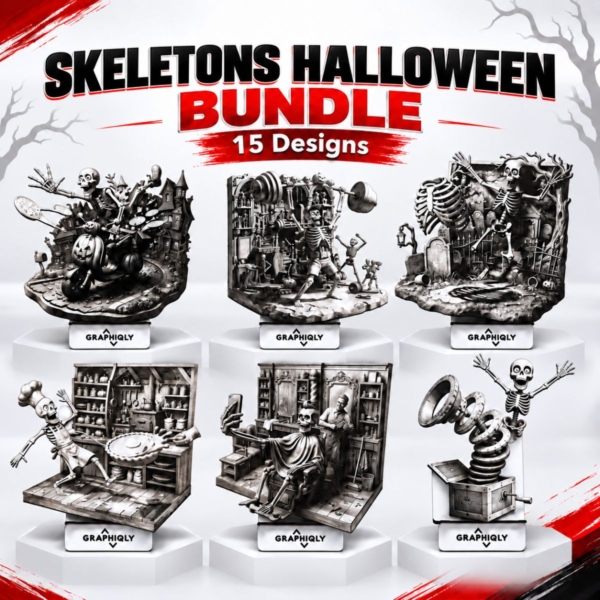 Skeletons Halloween Bundle