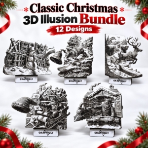Classic Christmas 3D Illusion Bundle Classic Christmas 3D Illusion Bundle