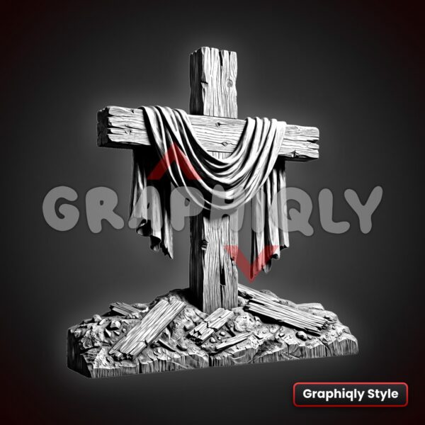 Resurrection Cross 3D Illusion Resurrection Cross 3D Illusion Laser File – SVG, PNG, BMP, LBRN2