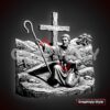 The Good Shepherd At The Cross 3D Illusion Laser File – SVG, PNG, BMP, LBRN2