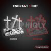 Three Crosses of Calvary 3D Illusion 1 Three Crosses Of Calvary 3D Illusion Laser File – SVG, PNG, BMP, LBRN2
